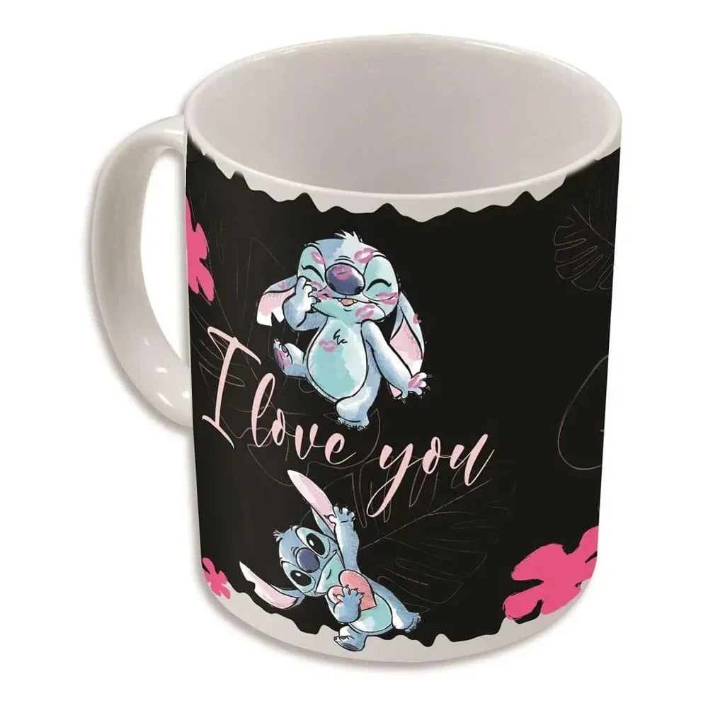 Lilo & Stitch Värmeförändrande Muggar Stitch & Angel 325 ml Stor