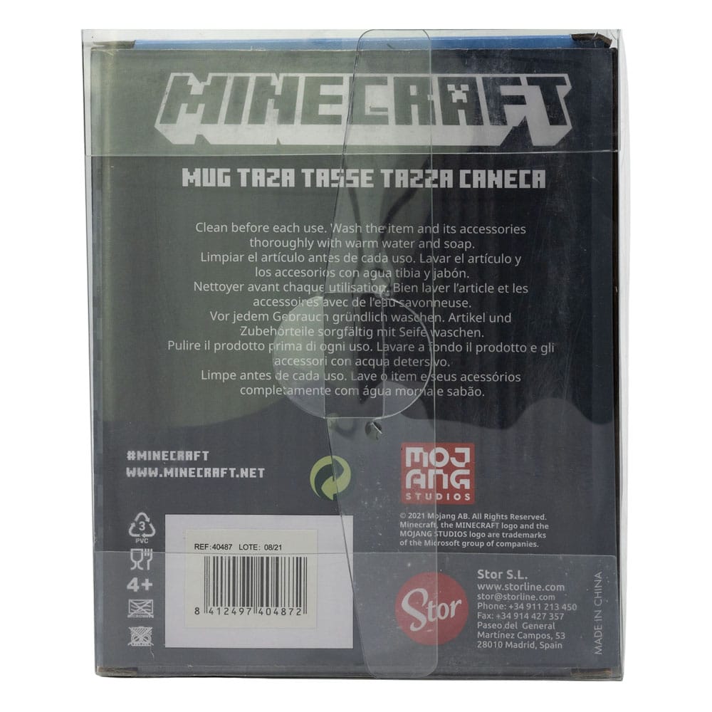 Minecraft 3D Mugg Creeper Face 445 ml Stor