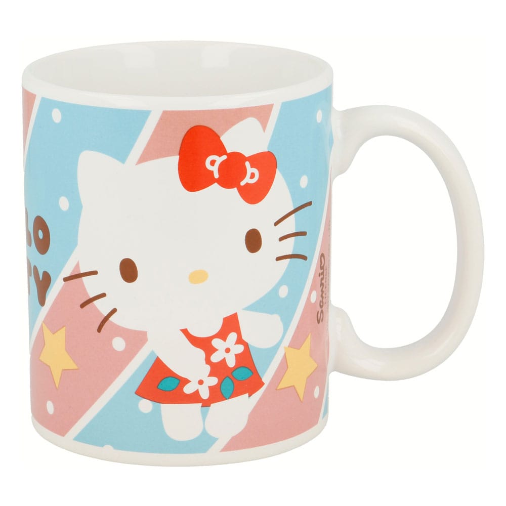 Sanrio Mugg Söt Hello Kitty Röd Klänning 325 ml Stor
