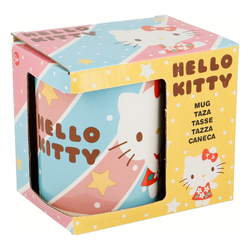 Sanrio Mugg Söt Hello Kitty Röd Klänning 325 ml Stor