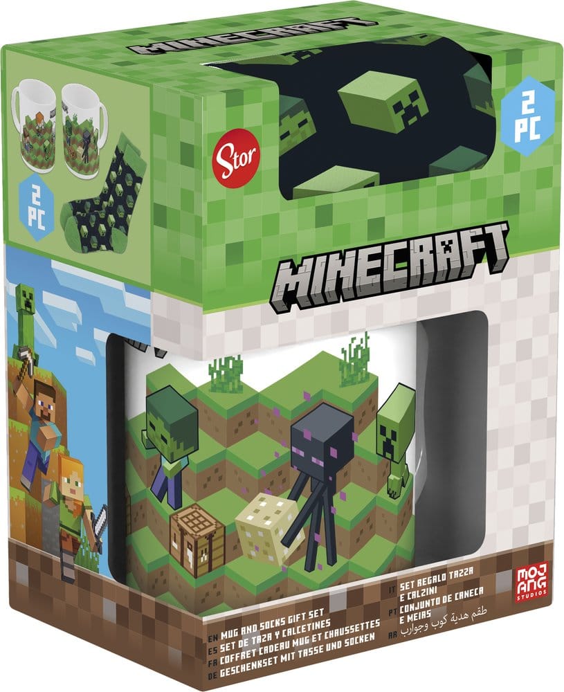 Minecraft Mugg och Strumpor Set