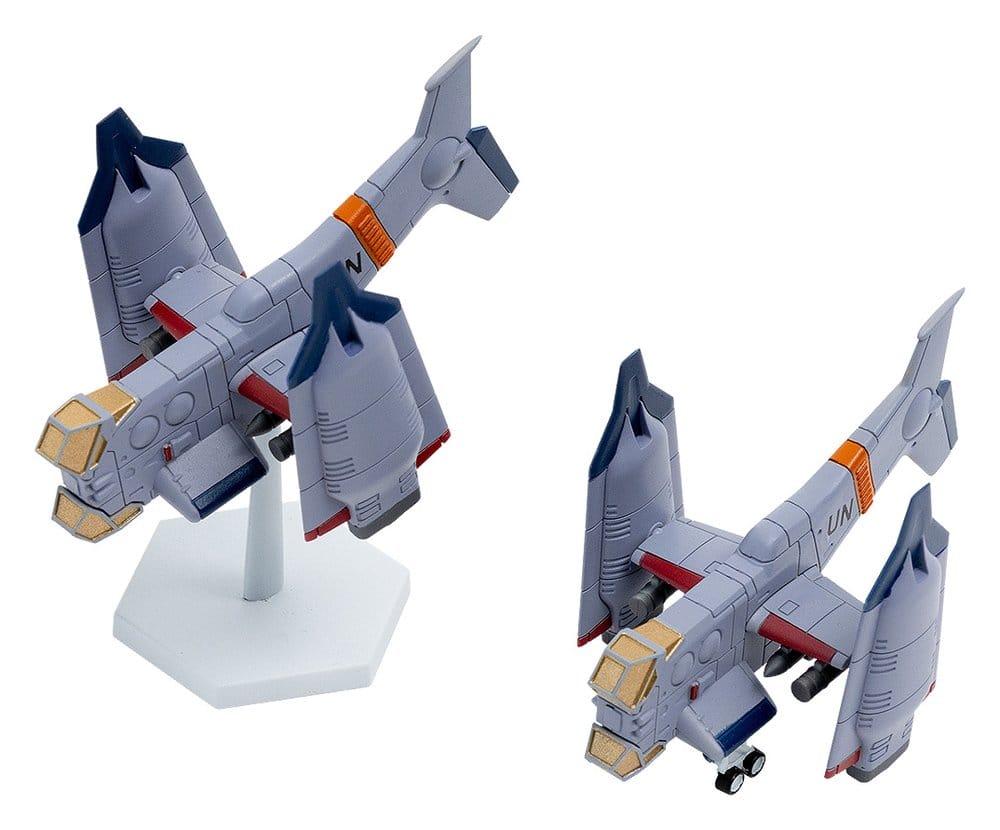 Rebuild of Evangelion SYUTO Tiny Scale Plastic Model Kit UNAF Close Air Support VTOL Aircraft YAGR-3B 5 cm