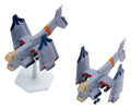 Rebuild of Evangelion SYUTO Tiny Scale Plastic Model Kit UNAF Close Air Support VTOL Aircraft YAGR-3B 5 cm