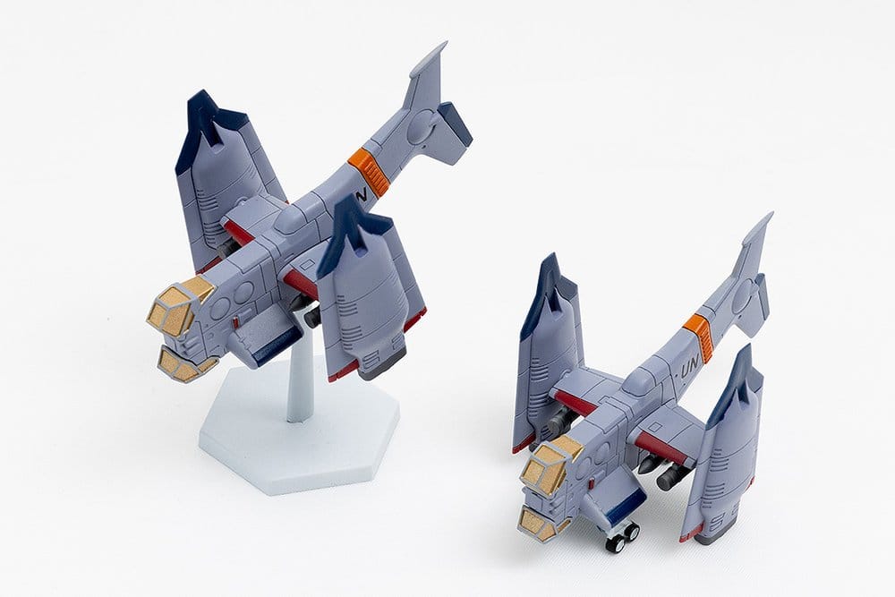 Rebuild of Evangelion SYUTO Tiny Scale Plastic Model Kit UNAF Close Air Support VTOL Aircraft YAGR-3B 5 cm