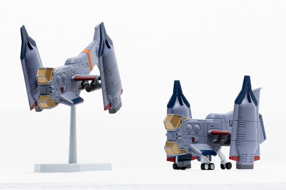 Rebuild of Evangelion SYUTO Tiny Scale Plastic Model Kit UNAF Close Air Support VTOL Aircraft YAGR-3B 5 cm