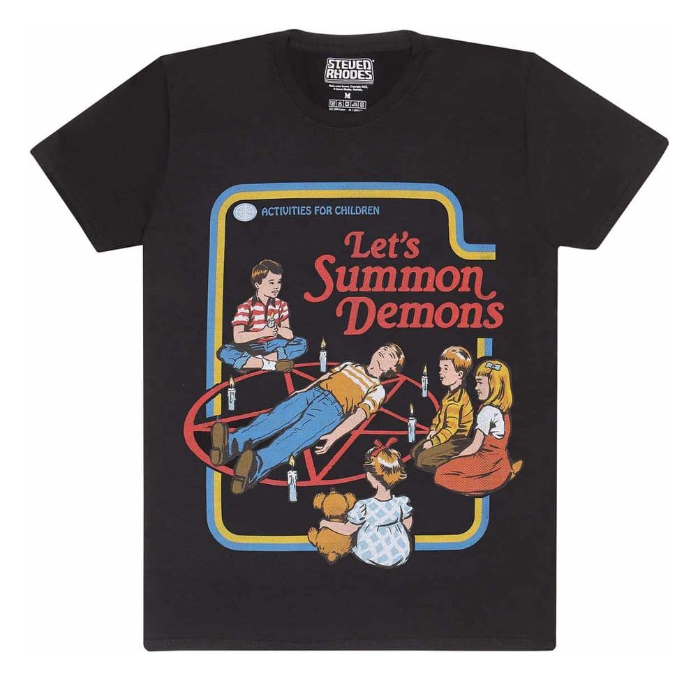 Steven Rhodes T-Shirt Lets Summon Demons Black Size XXL