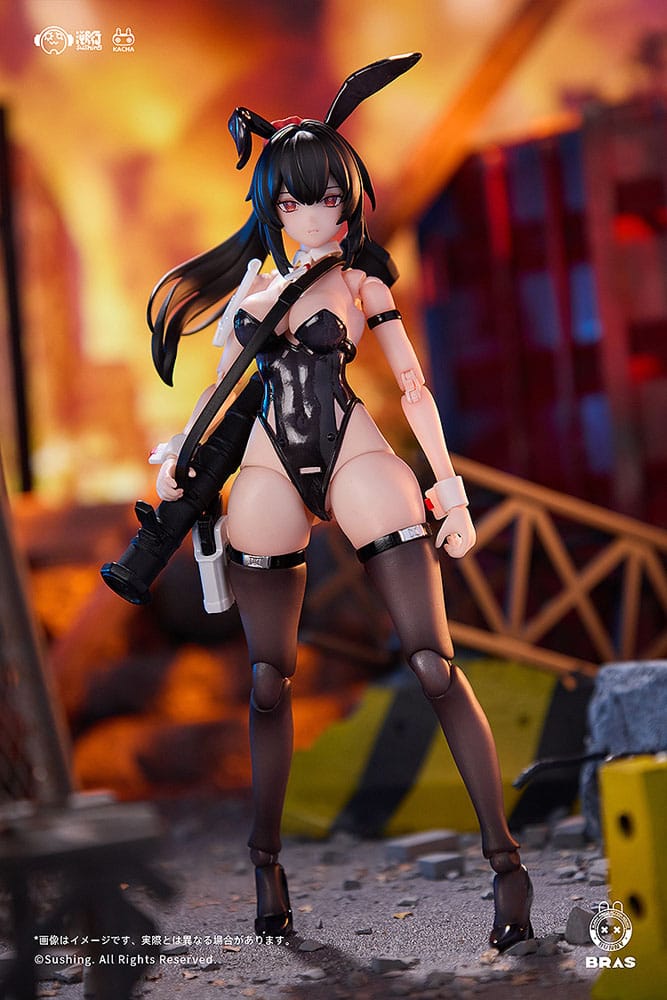 Bunny Rapid Action Squad Action Figur 1/12 Attacker Runa 16 cm Sushing