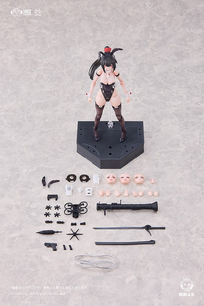 Bunny Rapid Action Squad Action Figur 1/12 Attacker Runa 16 cm Sushing