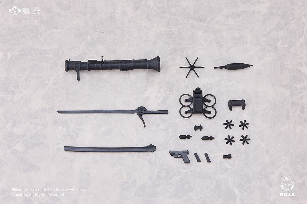 Bunny Rapid Action Squad Action Figur 1/12 Attacker Runa 16 cm Sushing