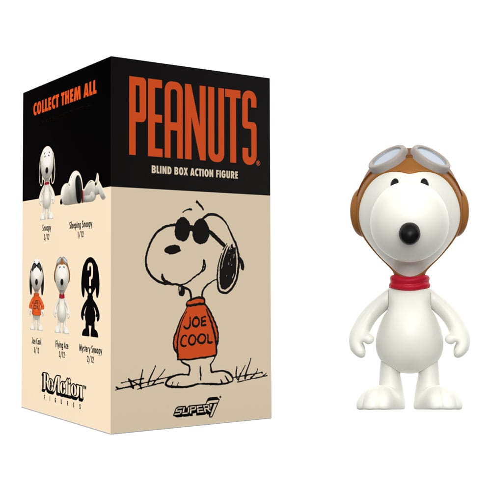 Peanuts ReAction Actionfigur 10 cm Wave 06 Så Många Snoopies! Blind Box Display (12) Super7