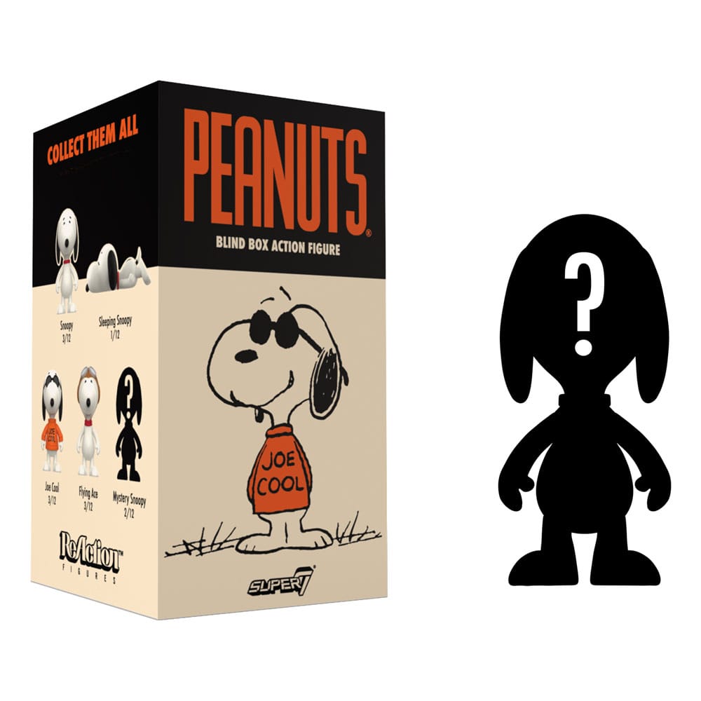 Peanuts ReAction Actionfigur 10 cm Wave 06 Så Många Snoopies! Blind Box Display (12) Super7