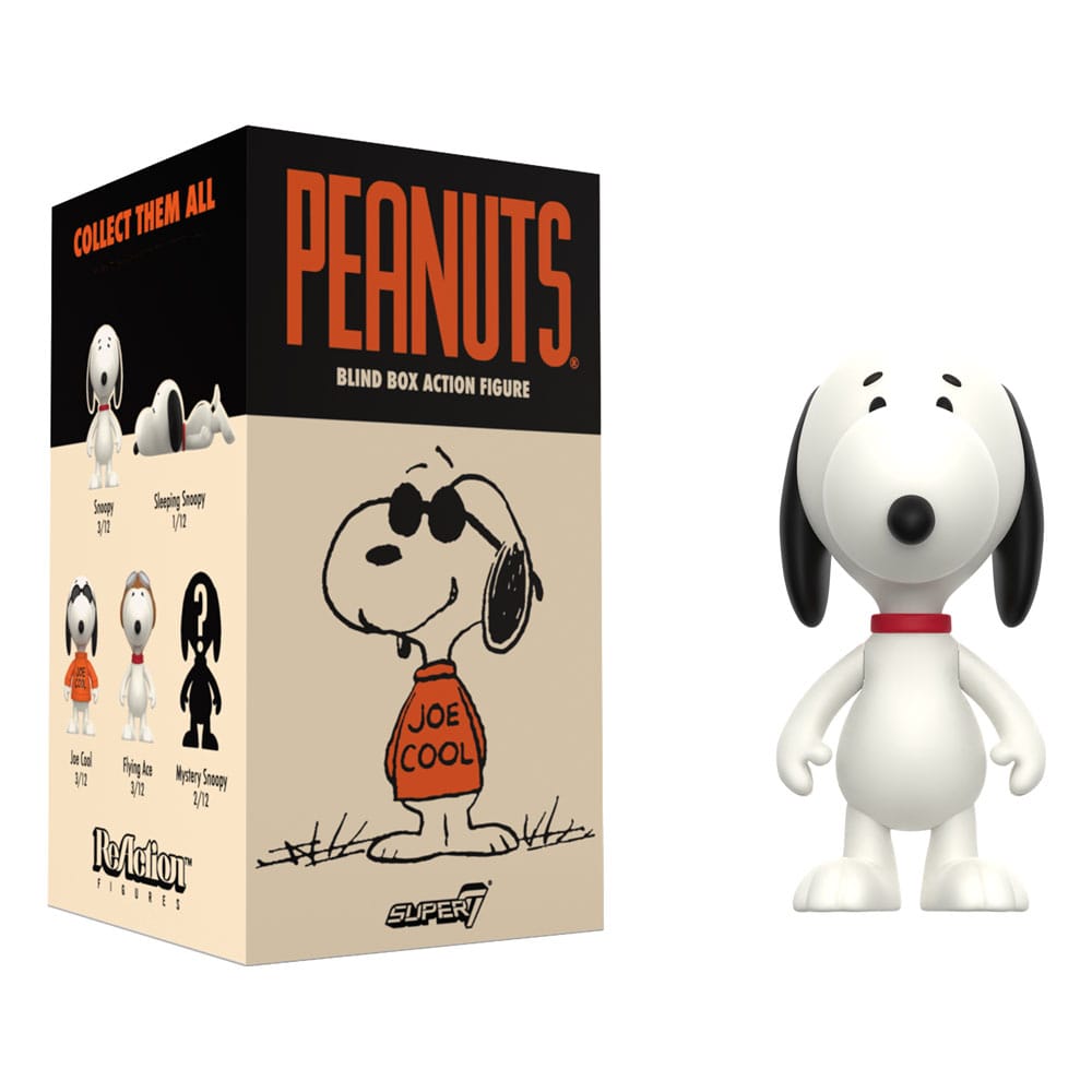 Peanuts ReAction Actionfigur 10 cm Wave 06 Så Många Snoopies! Blind Box Display (12) Super7