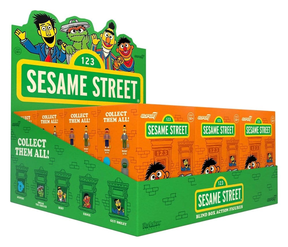 Sesame Street Lekfigur Blind Box Våg 3 Display 23 cm