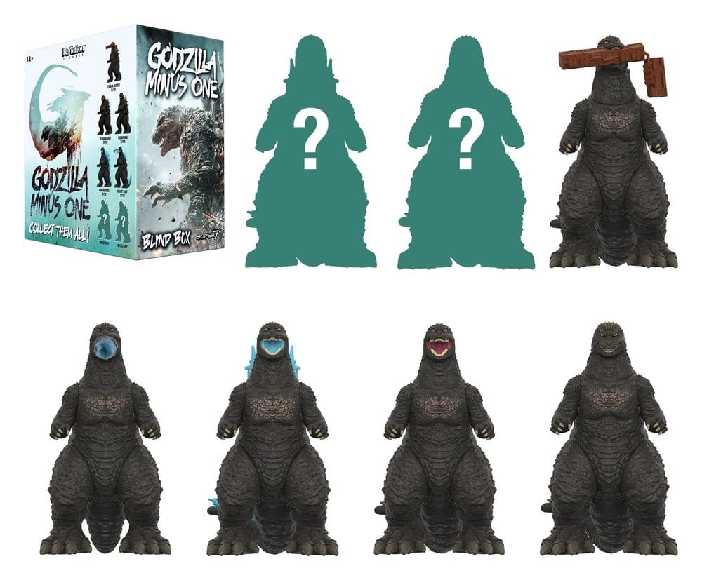 Godzilla Toho (Minus One) Action Figur Blind Box Wave 8 Display (12)