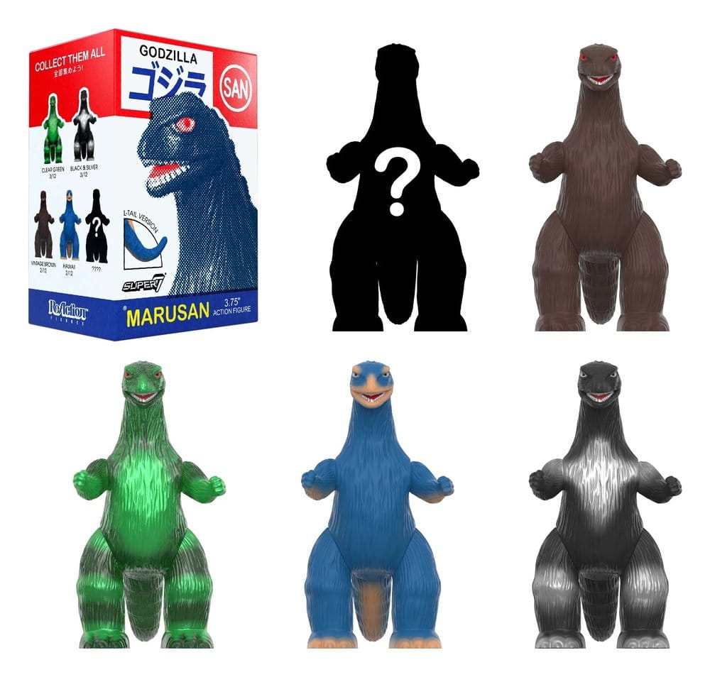 Godzilla Toho (Marusan) Action Figur Blind Box Wave 6 Display (12)