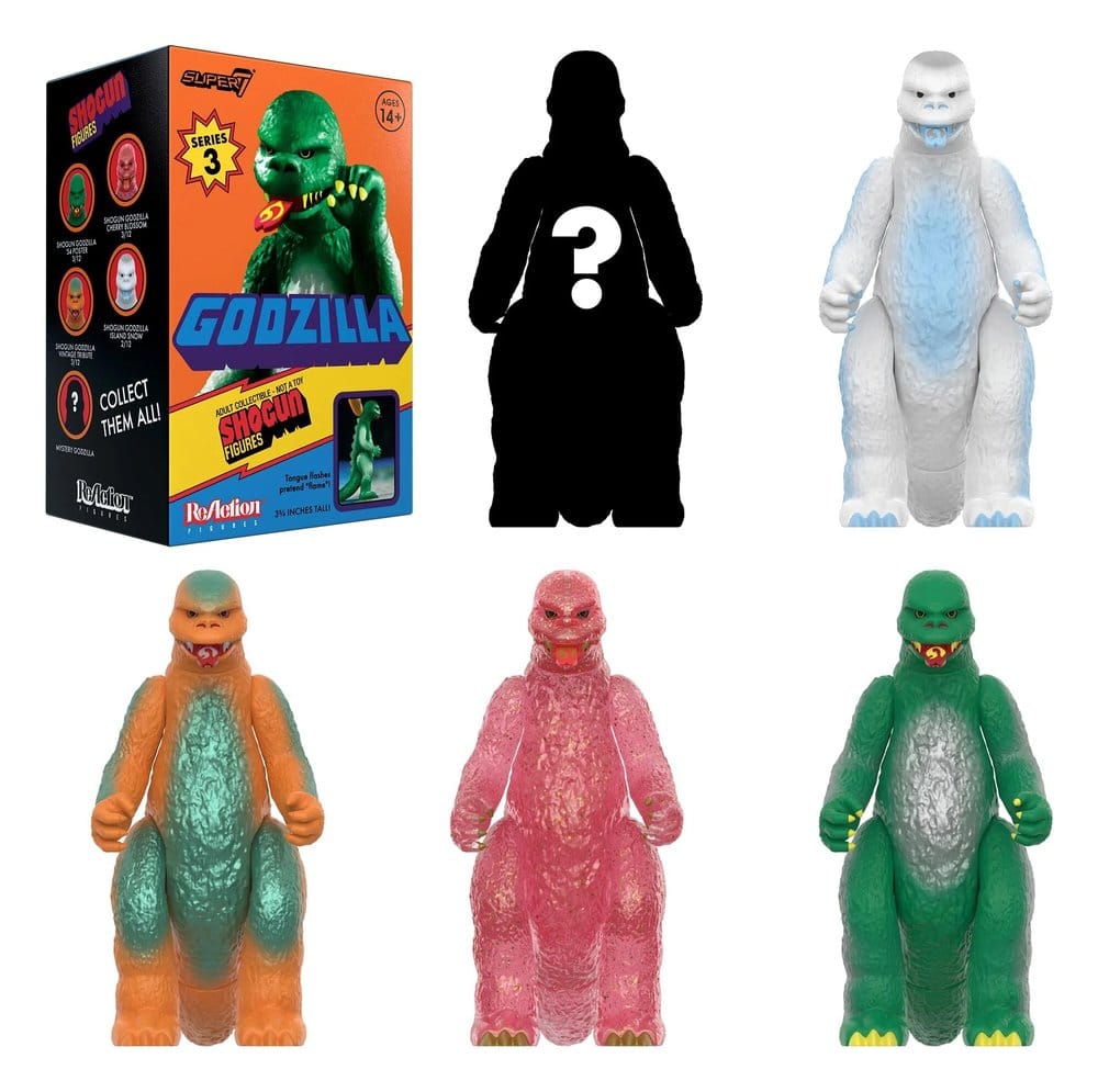 Godzilla Toho (Shogun V3) Action Figur Blind Box Wave 9 Display (12)