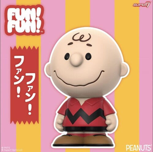 Peanuts FUN! FUN! Vinyl Actionfigur Charlie Brown (Röd Tröja) 13 cm Super7