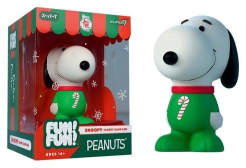 Vintage Peanuts Rolig! Rolig! Mini Figur Våg 03 Högtid Snoopy (Polkagrispyjamas)