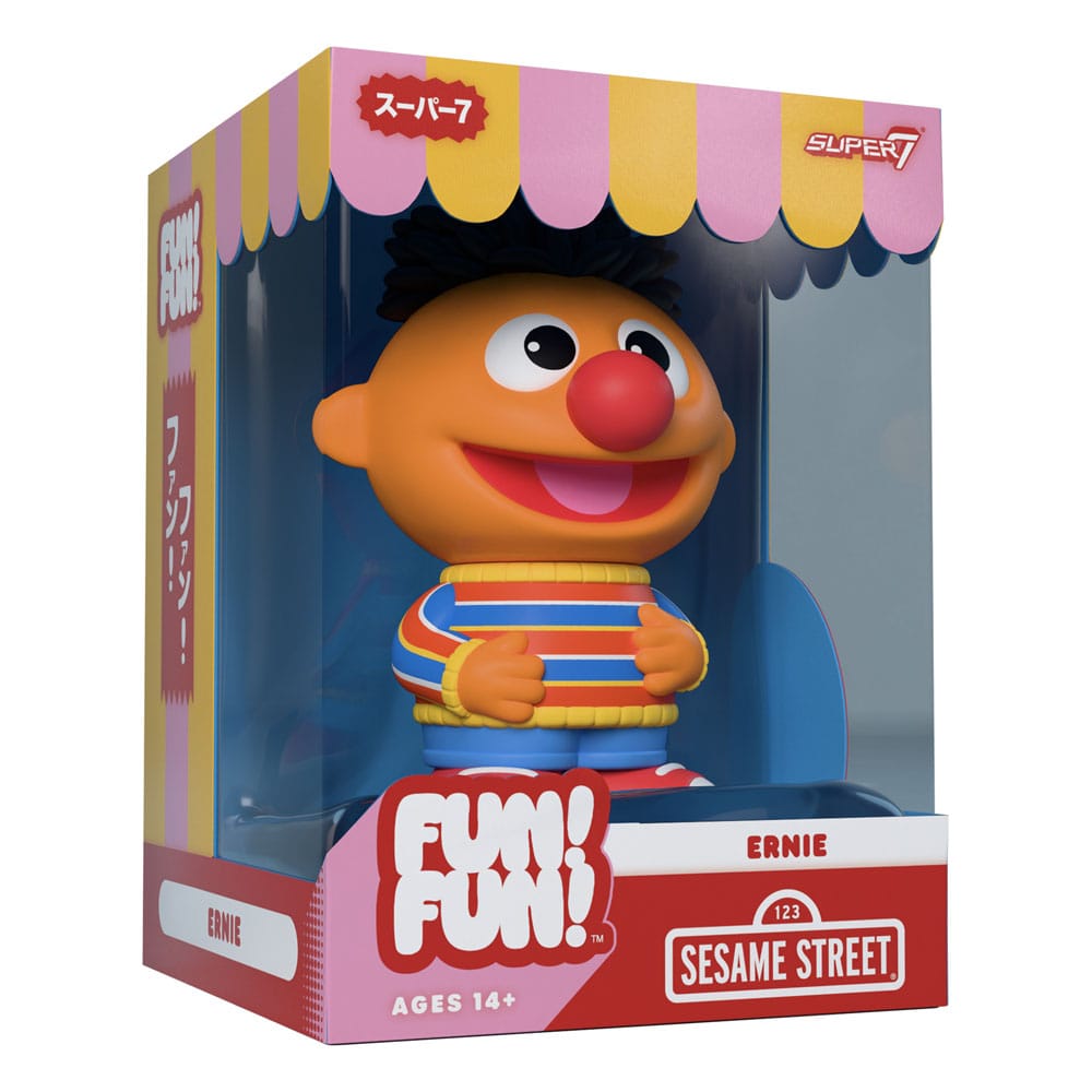 Sesame Street SKOJ! SKOJ! Vinyl Action Figur Vågor 02 Ernie 13 cm Super7