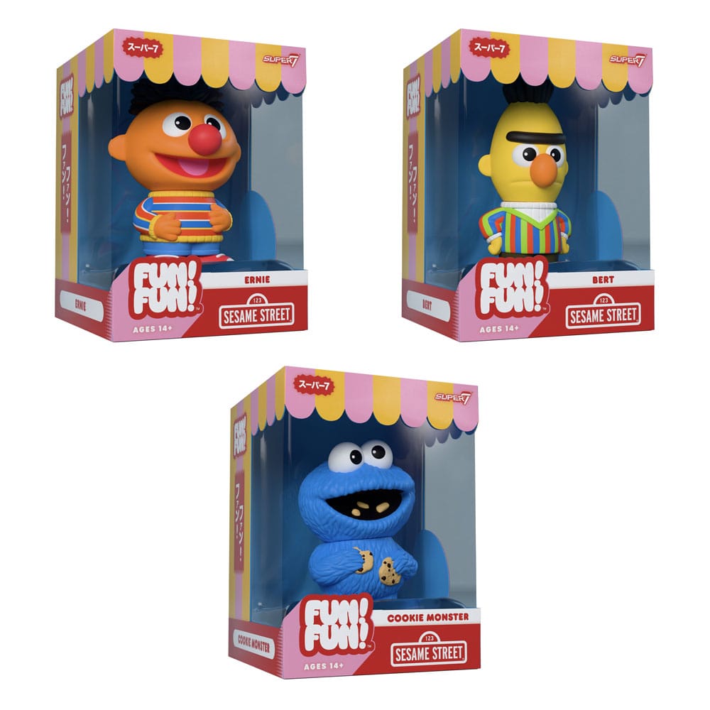 Sesame Street SKOJ! SKOJ! Vinyl Action Figur Vågor 02 Ernie 13 cm Super7