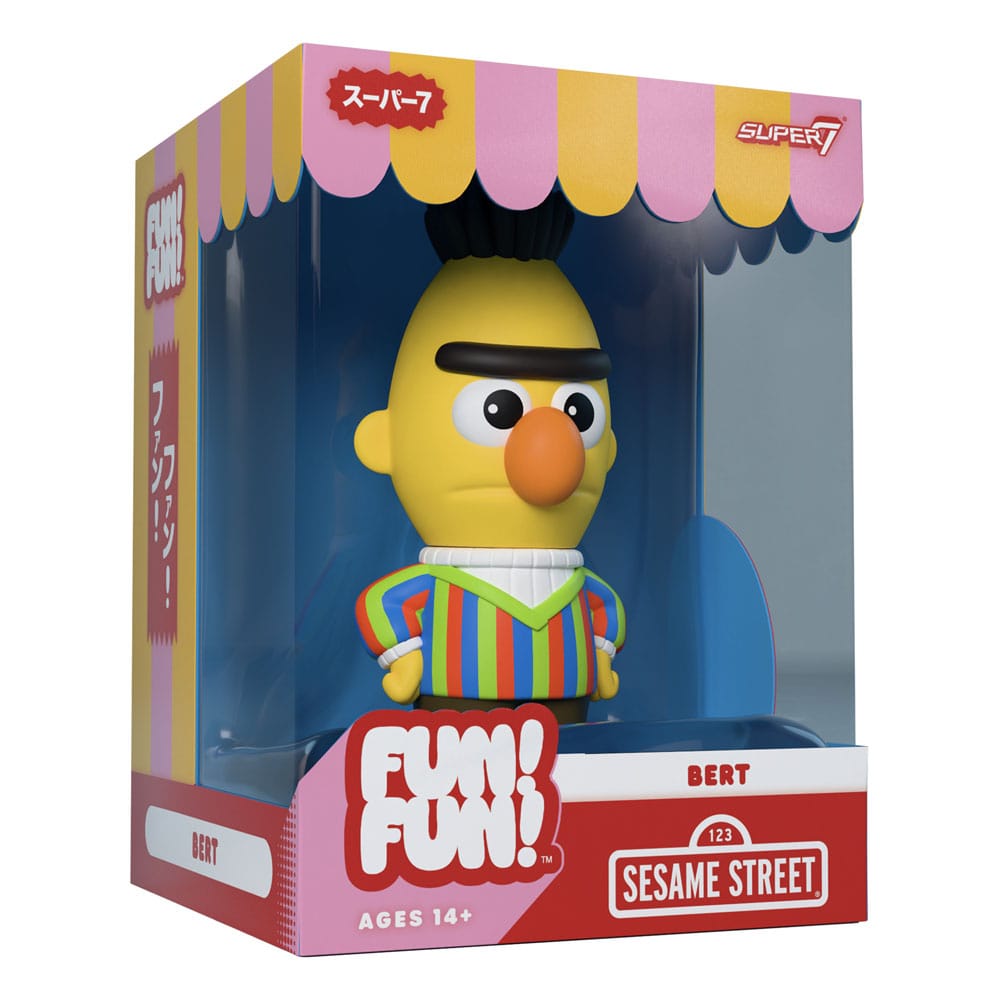 Sesame Street FUN! FUN! Vinyl Action Figur Vågen 02 Bert 13 cm Super7