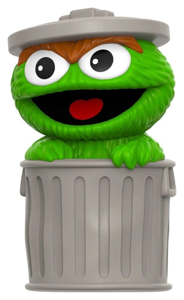 Sesame Street Rolig! Rolig! Mjuk Vinylfigur Våg 01 - Oscar the Grouch 18 cm