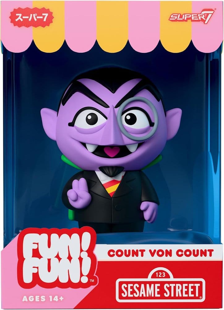 Sesame Street Kul! Kul! Vinylaktionsfigur Våg 01 - Greve von Greve 18 cm
