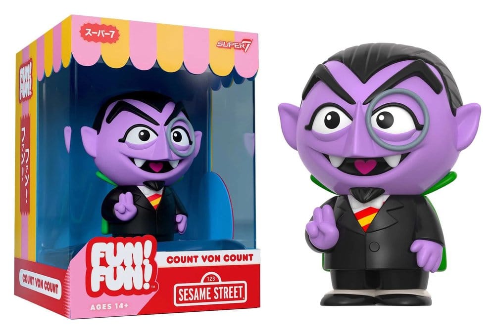 Sesame Street Fun! Fun! Vinyl Action Figur Wave 01 - Count von Count 18 cm