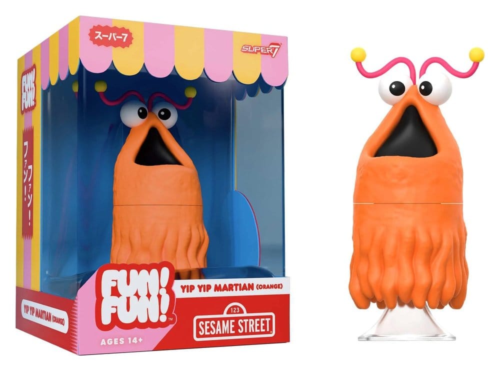 Sesame Street Fun! Fun! Vinyl Action Figur Yip Yip Martian (Orange) 18 cm