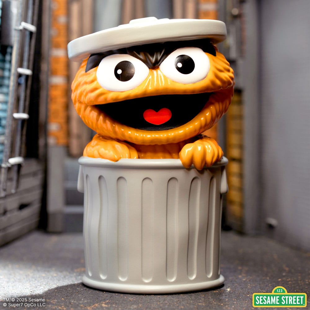 Sesame Street FUN! FUN! Vinyl Actionfigur Oscar the Grouch (Orange) 13 cm Super7