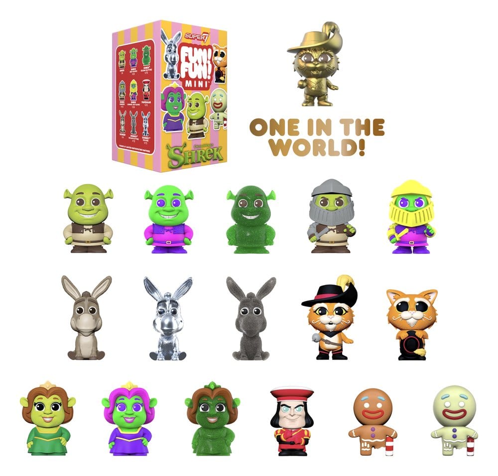 Shrek Roliga! Roliga! Minifigurer Våg 01 Blind Box Display (9)