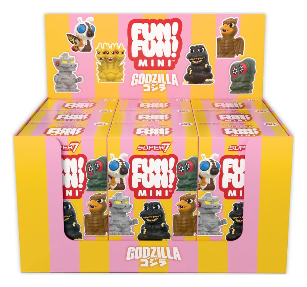 Godzilla Toho Fun! Fun! Mini Figures Wave 01 Blind Box Display (9)