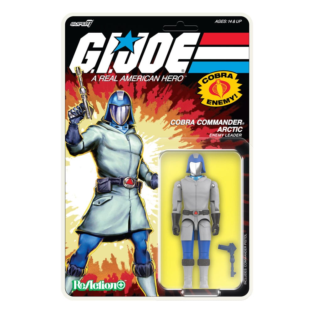 GI Joe ReAction+ Action Figur Wave 3 Arctic Cobra Commander (Cartoon) 10 cm Super7