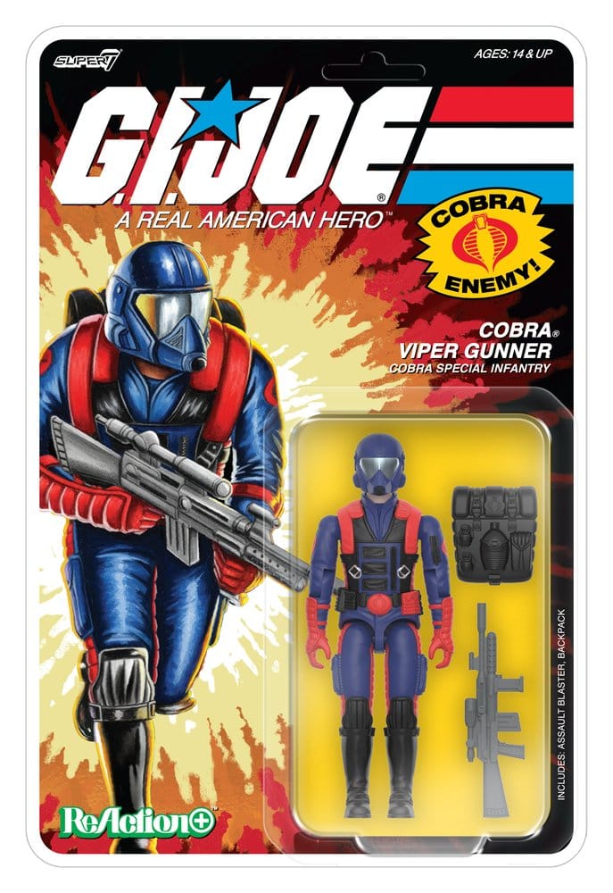 G.I. Joe ReAction+ Actionfigur Wave 09 Cobra Viper Skytte