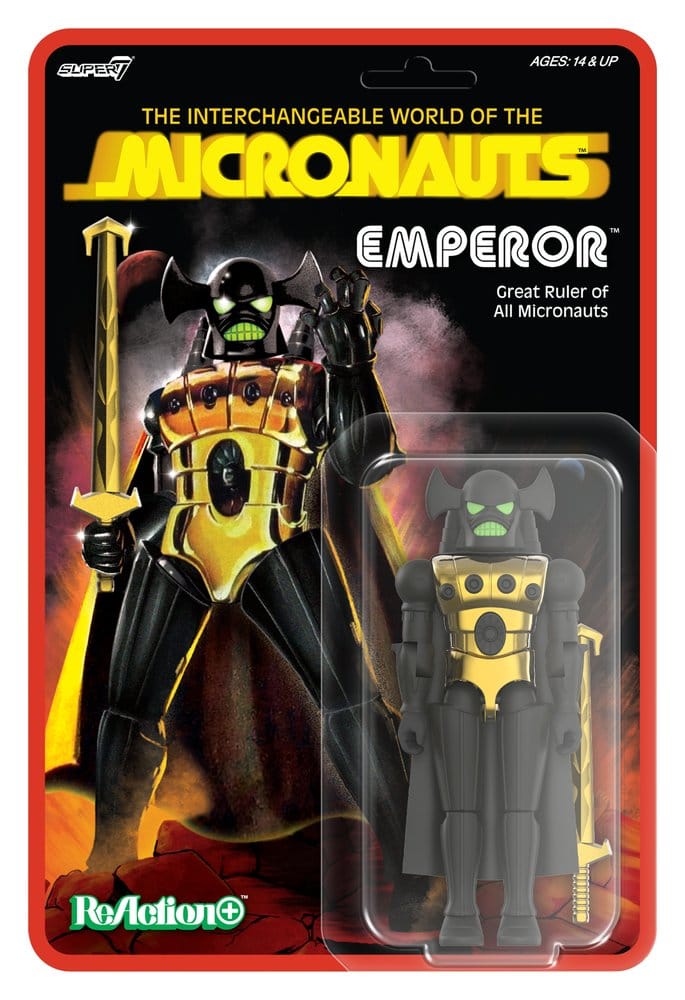 Micronauts ReAction+ Action Figur Wave 03 Emperor 10 cm