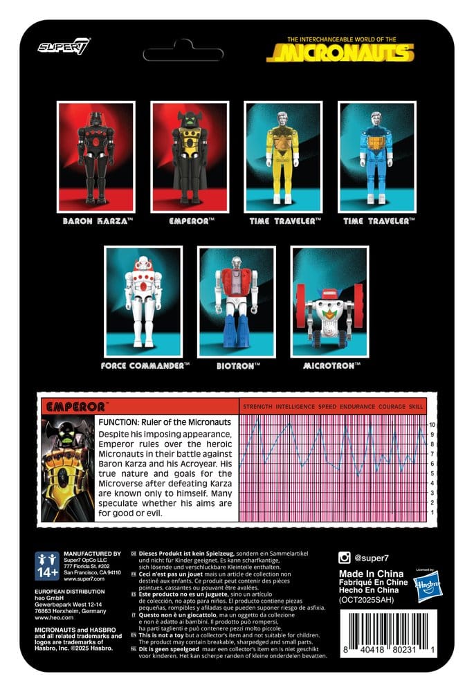 Micronauts ReAction+ Action Figure Waves 03 Emperor 10 cm