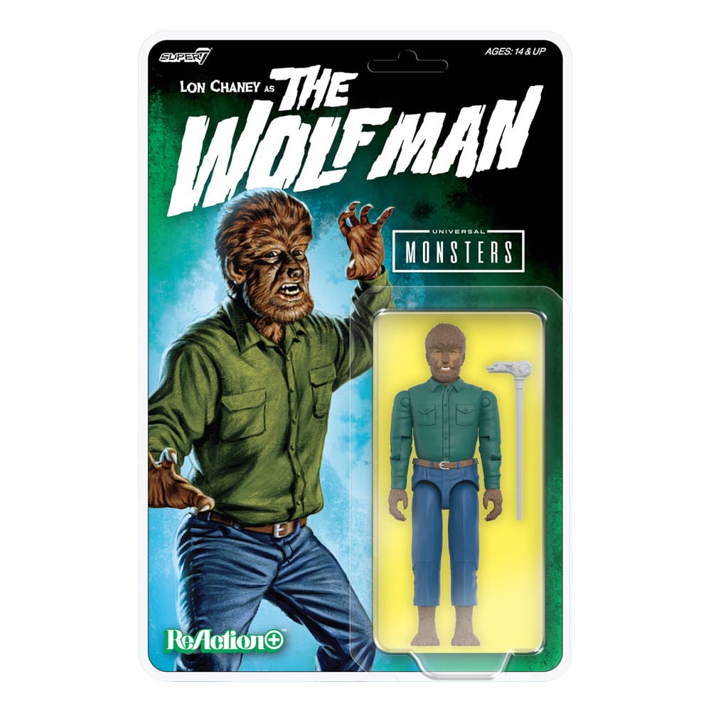 Universal Monsters ReAction+ Actionfigur Vågen 1 Vargmannen 10 cm Super7