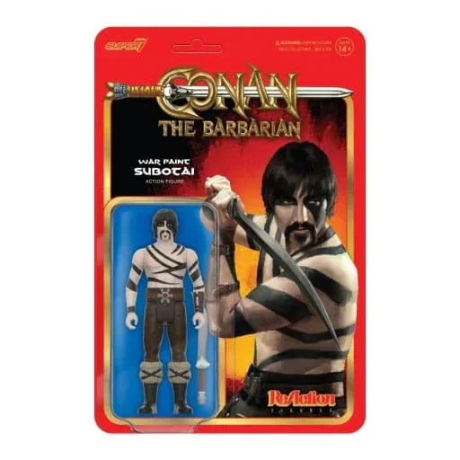 Conan The Barbarian ReAction Figur Wave 02 Subotai (Krigsmålning) 10 cm Super7