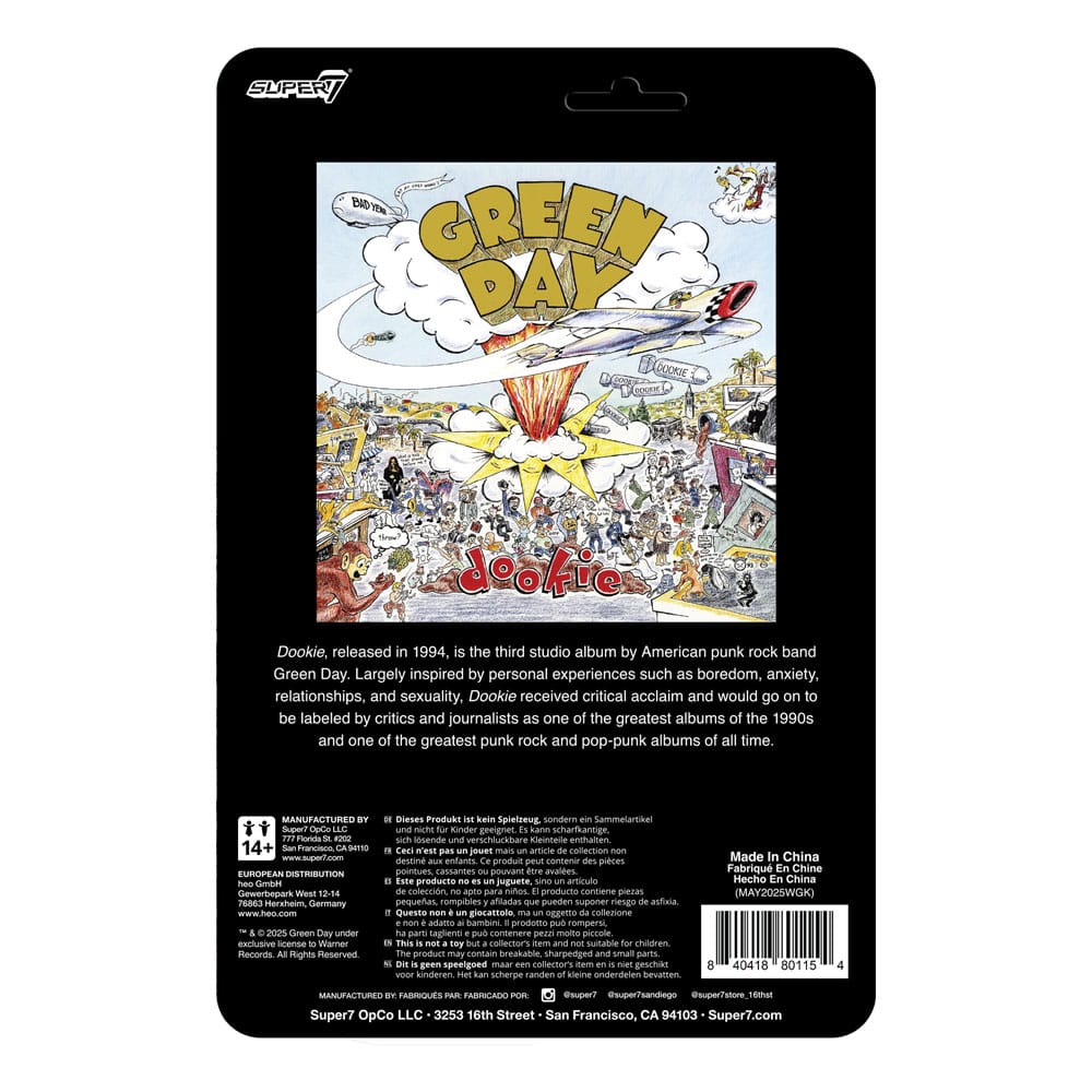 Green Day ReAction Actionfigur Dookie Dog 9 cm Super7