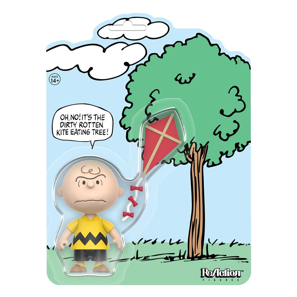 Peanuts ReAction Actionfigur Charlie Brown och Kite-Eating Tree (Comic Panel) 9 cm Super7