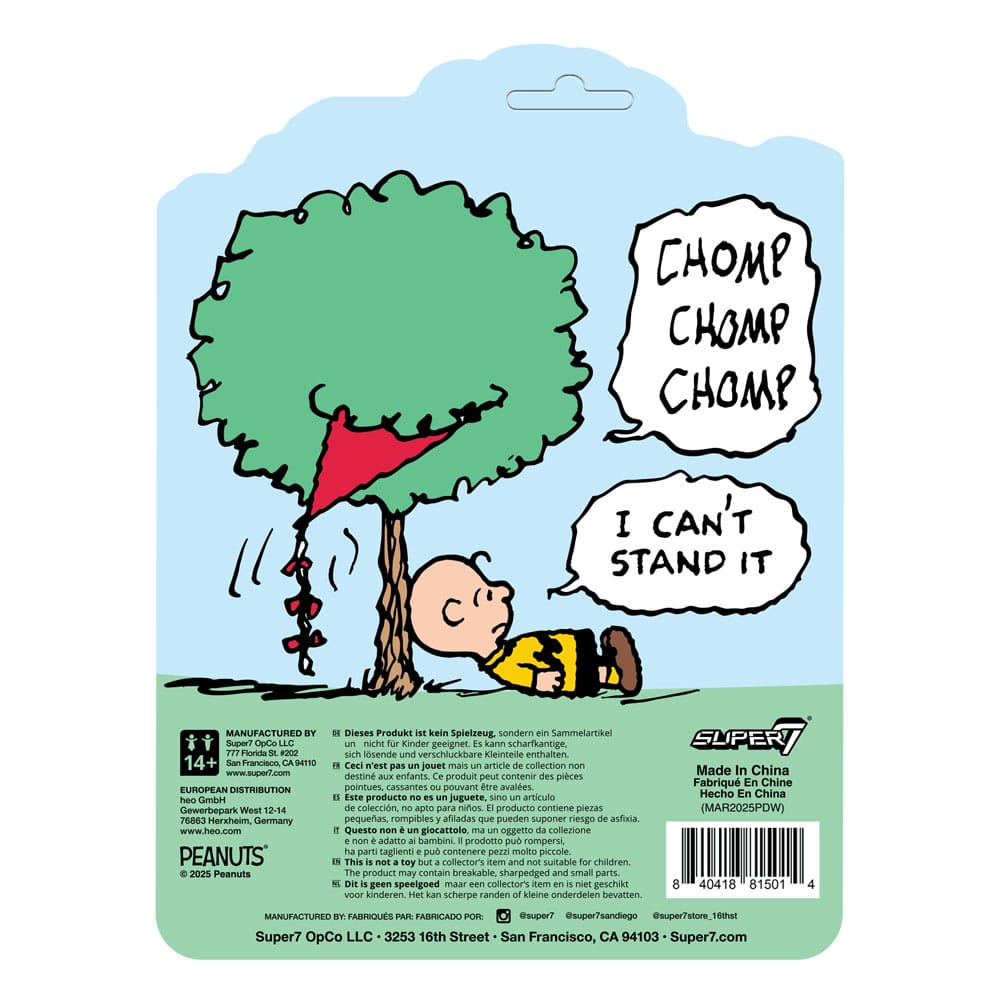 Peanuts ReAction Actionfigur Charlie Brown och Kite-Eating Tree (Comic Panel) 9 cm Super7