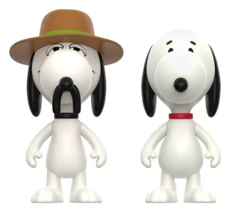 Peanuts ReAction actionfigurer 2-pack Snoopy & Spike, cirka 10 cm