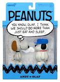 Peanuts ReAction actionfigurer 2-pack Olaf & Andy 10 cm