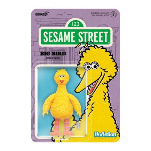 Sesame Street ReAction Action Figure Wave 03 Big Bird 10 cm Super7