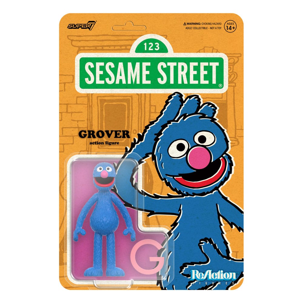 Sesame Street ReAction Actionfigur Wave 05 Grover 10 cm Super7