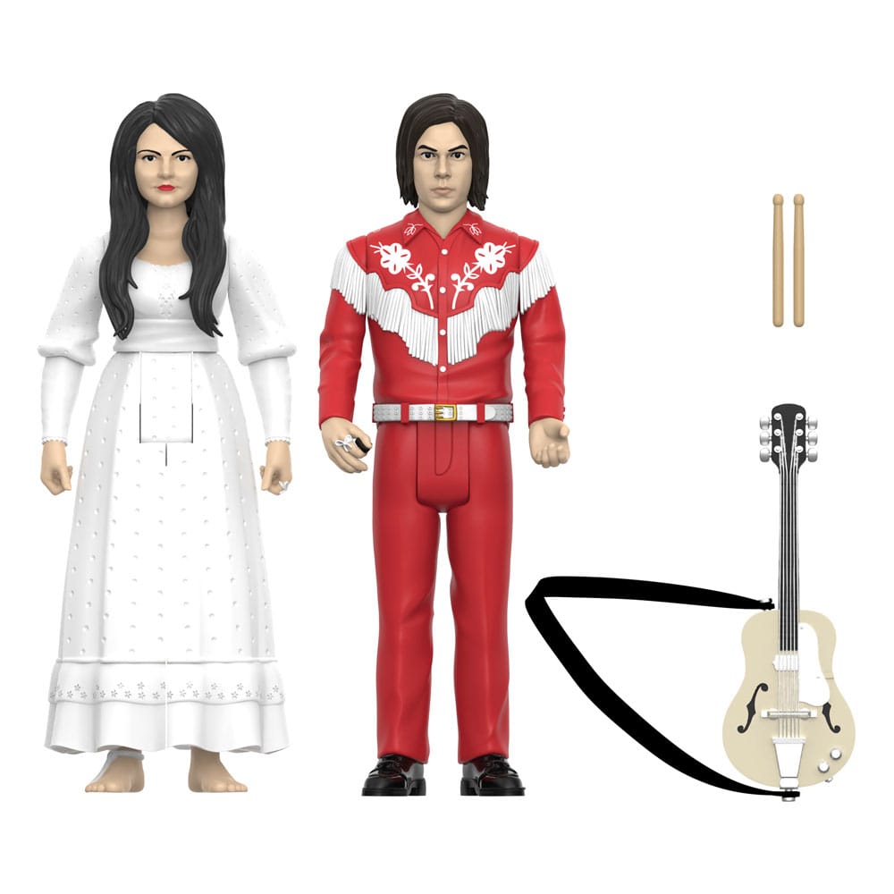 The White Stripes ReAction Figurr 2-Pack Wave 02 The White Stripes (Elephant) 10 cm Super7