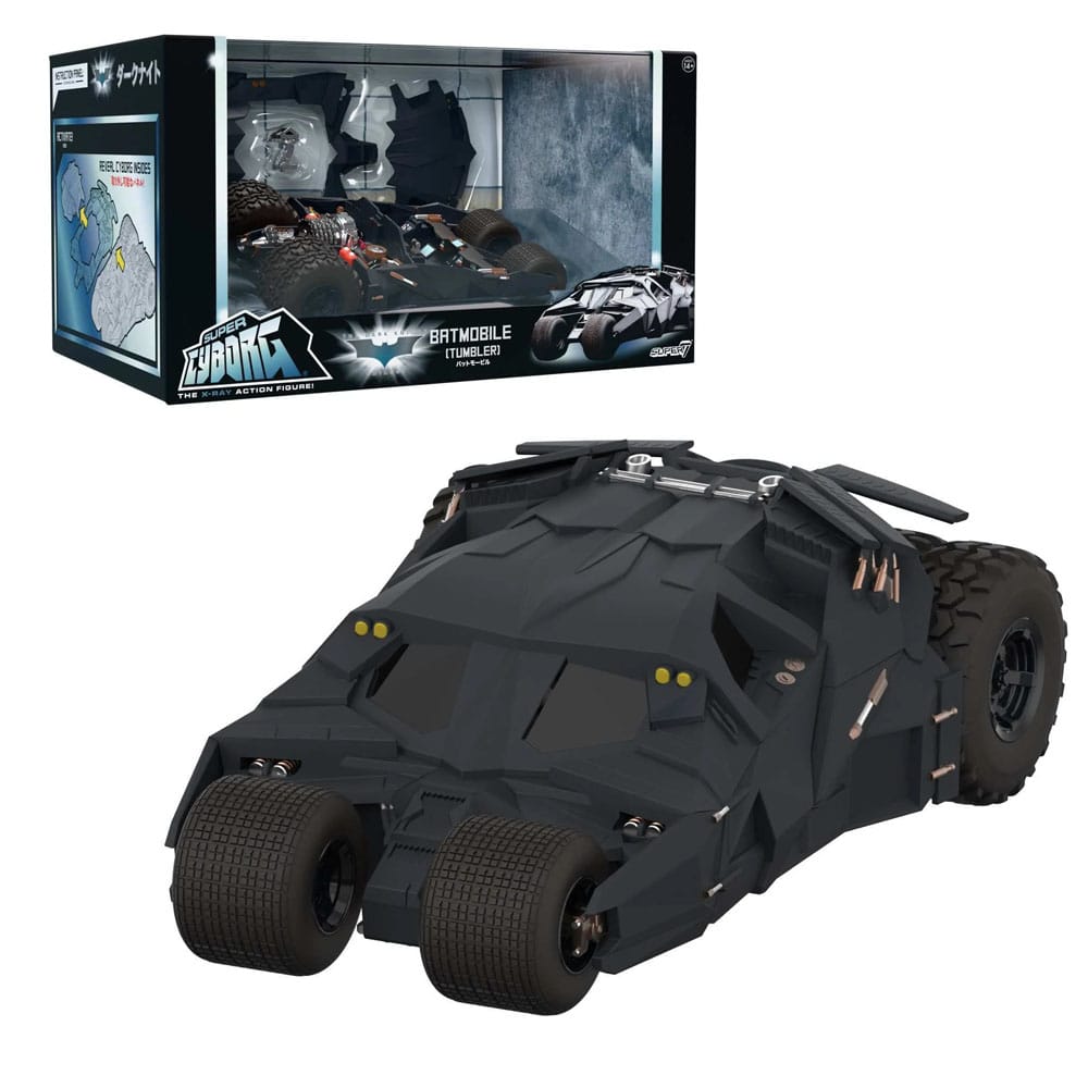 Batman 1989 Super Cyborg Vehicle Batmobile Tumbler (Full Color) 33 cm Super7