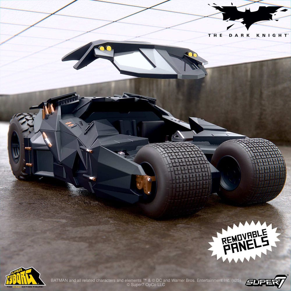 Batman 1989 Super Cyborg Vehicle Batmobile Tumbler (Full Color) 33 cm Super7