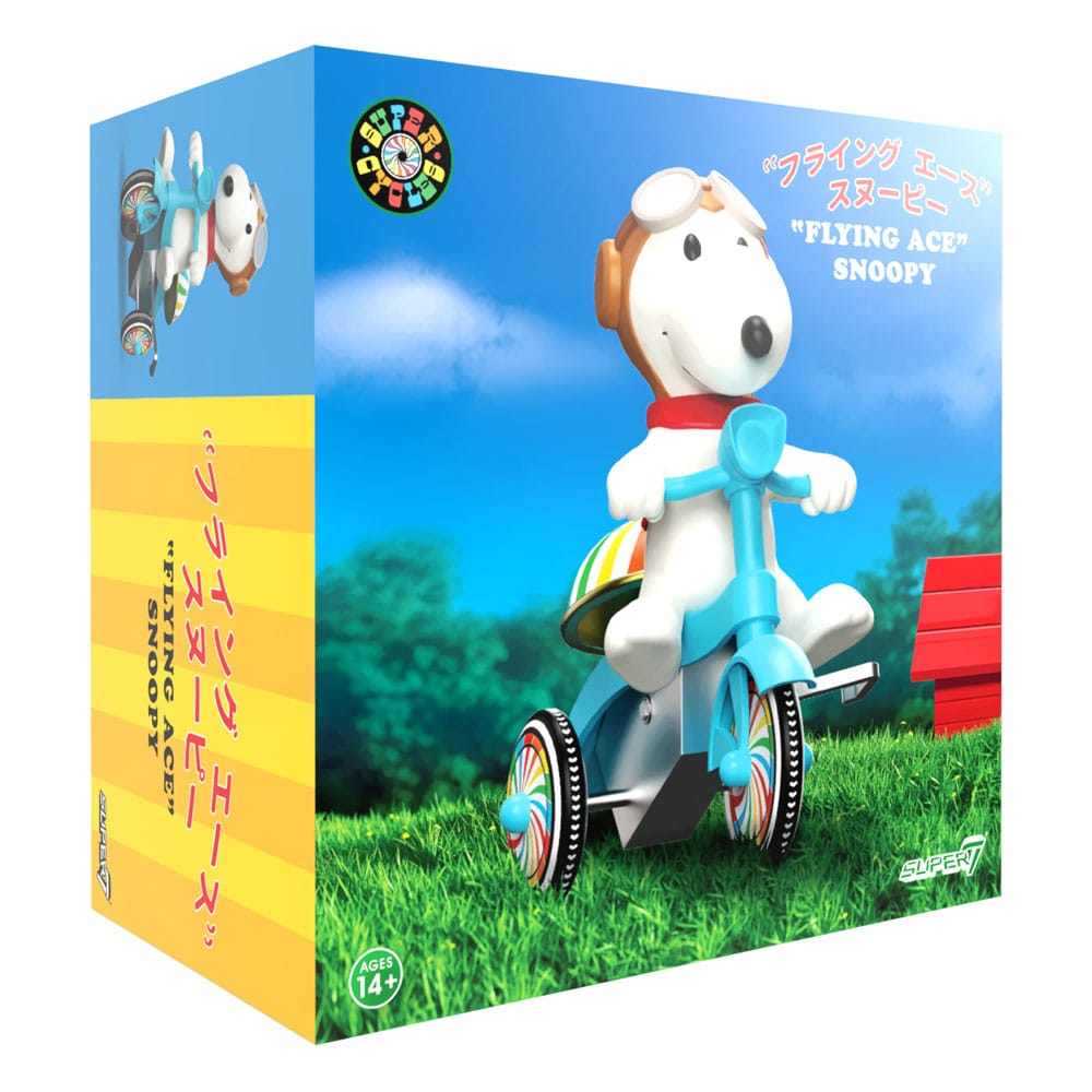 Peanuts Super Cycles Actionfigur Snoopy Flygande Ess 13 cm Super7