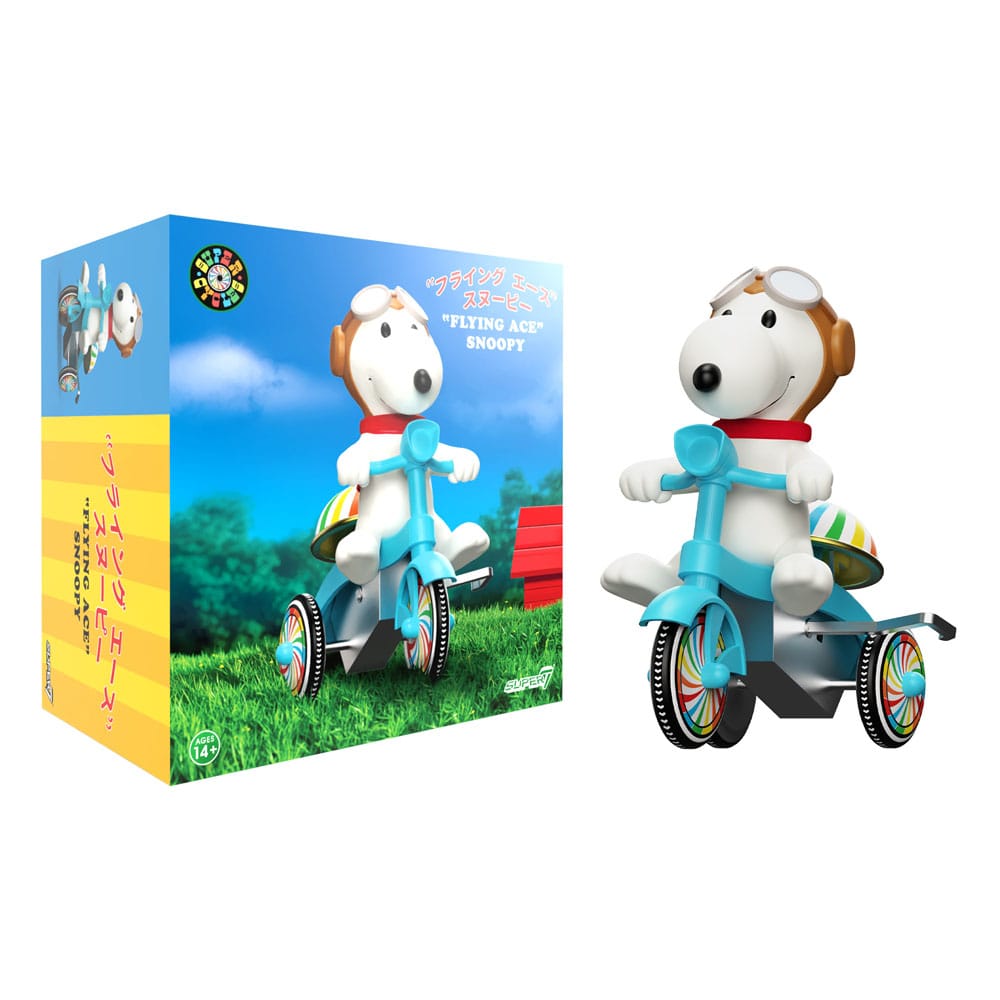 Peanuts Super Cycles Actionfigur Snoopy Flygande Ess 13 cm Super7